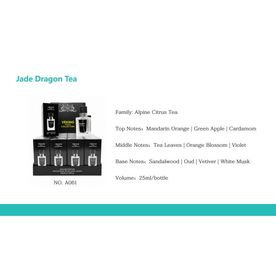 Veking Colo Jade Dragon Tea Perfume 25ml, Alpine Citrus Tea Long‑Lasting Eau De Parfum Spray